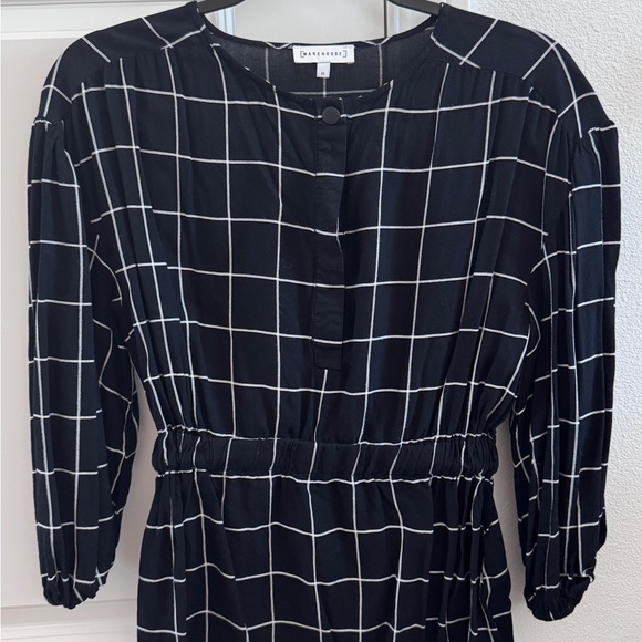 Warehouse Black and White Blouse - Picture 1 of 4